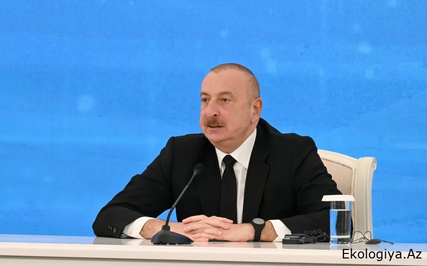İlham Aliyev: "Giz Galasi" hidroelektrik kavşağının açılması ve "Khudafarin" hidroelektrik kavşağının hizmete girmesi tarihi olaylardır