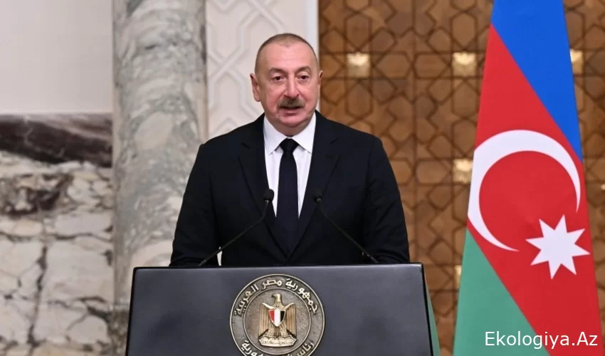 İlham Aliyev Mısır Cumhurbaşkanı'nı COP29'a davet etti