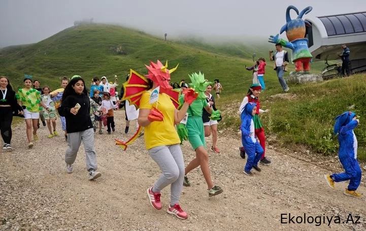 Şahdağ'da koşu festivali düzenlendi