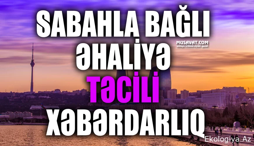 Yarınla ​​ilgili halka ACİL UYARI