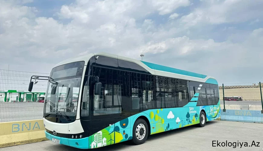 Bakü'ye 160 yeni elektrikli otobüs getirilecek